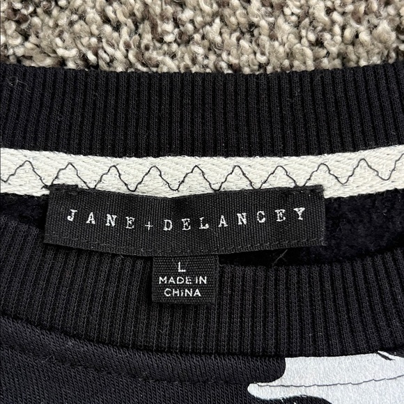 Black Sweater with White Ghost Print - Picture 4 of 10